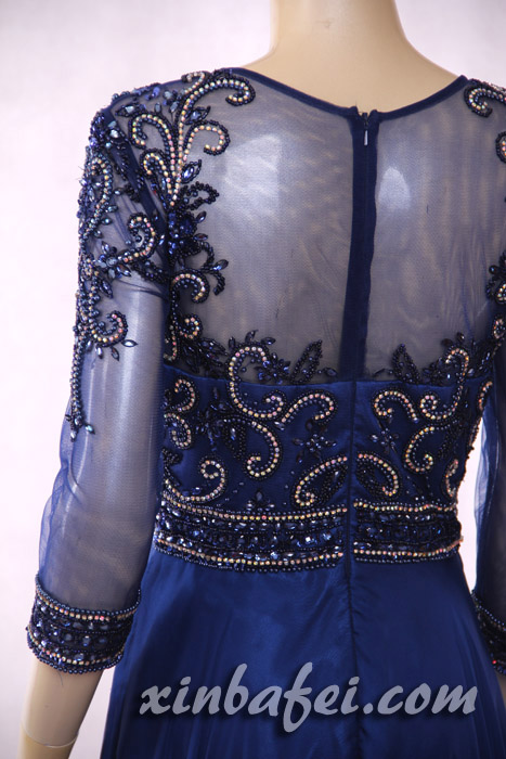 重工深藍(lán)晚禮服